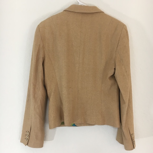 Vintage D&G Dolce & Gabbana Tan Linen blazer 32 10 - Picture 3 of 7